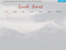 Tablet Screenshot of isaiahjamel.com